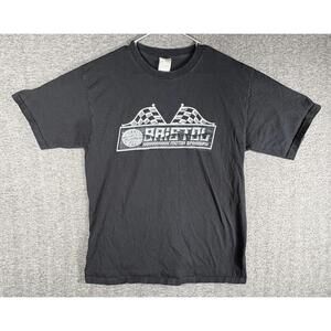 Vintage Y2K NASCAR Bristol Motor Speedway T Shirt Fruit of the Loom Large